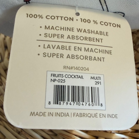 NWT Set-of-6 Dream Home New York 100% Cotton 6”x6” Print Cocktail Napkins - Picture 3 of 8